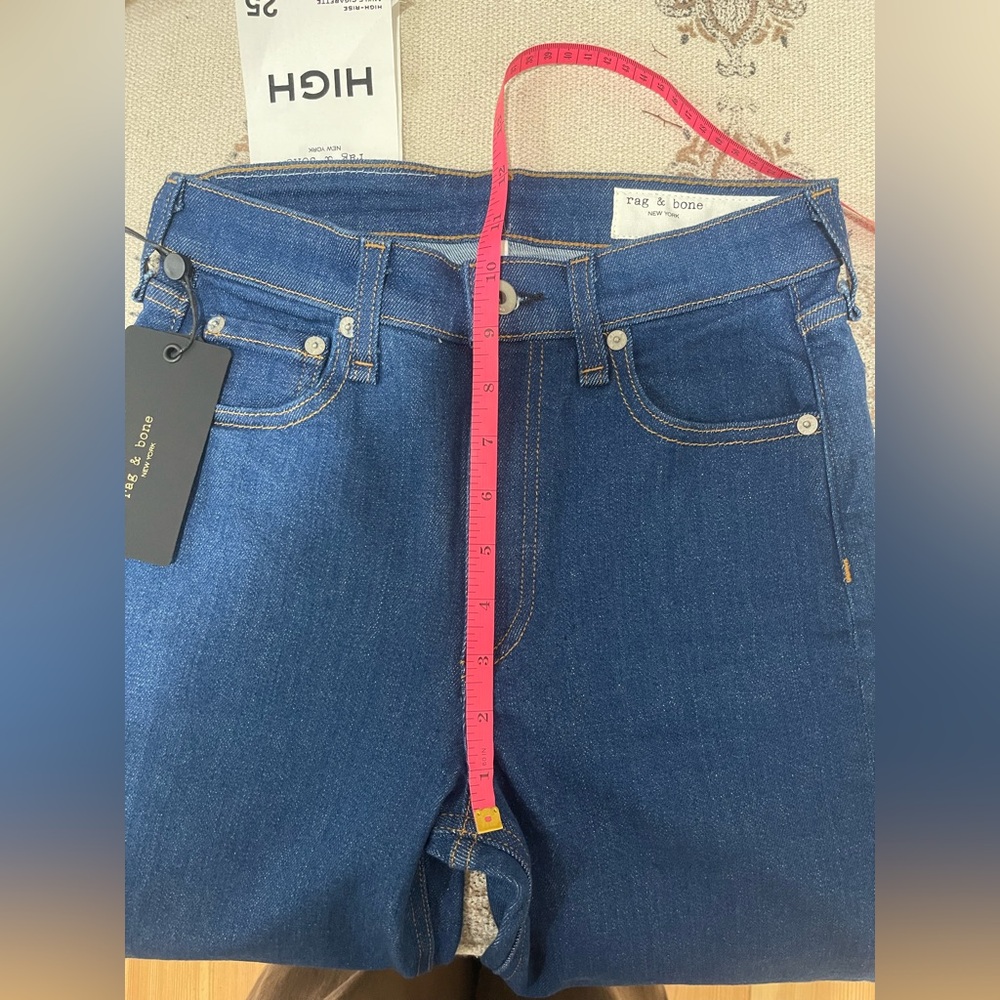 NWT rag & bone high-rise ankle cigarette jeans - Picture 8 of 10